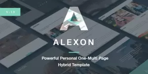 Alexon - Personal One-Multi Page Hybrid Template