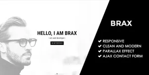 Brax  Responsive Personal Portfolio Template