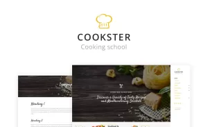 Cookster - Cooking School Responsive Multipage Website Template