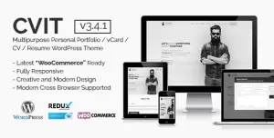 CVIT  Multipurpose Personal Portfolio / vCard / CV / Resume WordPress Theme