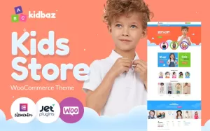 Kidbaz - Kids Stuff ECommerce Modern Elementor WooCommerce Theme