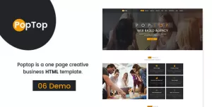 PopTop Web Agency HTML 5 Responsive Bootstrap-4 Template.