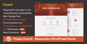 Praise Church - Responsive WordPress Theme