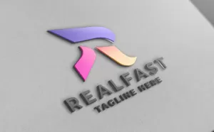 Real Fast Letter R Pro Branding Logo - TemplateMonster