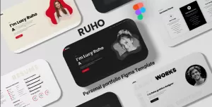 Ruho – Onepage Personal portfolio Figma Template