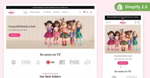 Shopify Barbie Doll Theme  Shopify Kids Toys Theme  Latest Shopify 2.0
