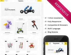 Toysons - Children Shop Responsive OpenCart Template
