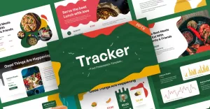 Tracker Culinary Food PowerPoint Template - TemplateMonster