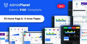 Admin Planet - Dashboard Psd Template