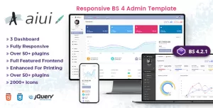 AIUI - Admin Dashboard Template & Web apps