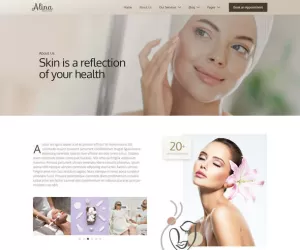 Alina - Skin Care & Dermatology Elementor Template Kit