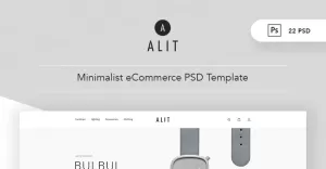 Alit - Minimalist eCommerce PSD Template - TemplateMonster