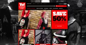 Alternative Clothing Store VirtueMart Template