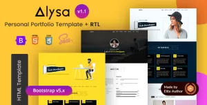 Alysa - Personal Portfolio & Resume HTML Template