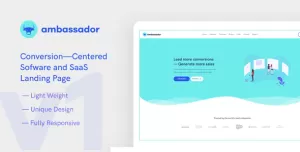 Ambassador — Software landing page