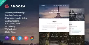 Angora - Responsive One Page Parallax Template