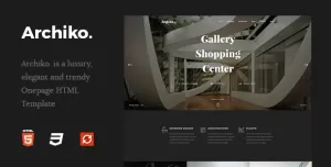 Archiko. - Architecture Onepage HTML Template