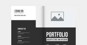 Architecture business promotion brochure - TemplateMonster