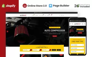 AutoFast Auto Parts Store Shopify Theme - TemplateMonster