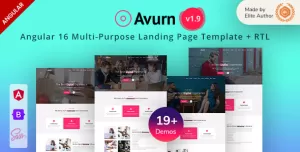Avurn - Angular 16 Multipurpose Landing Page Collections