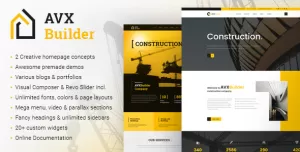 AVXBuilder - Construction Business WordPress Theme