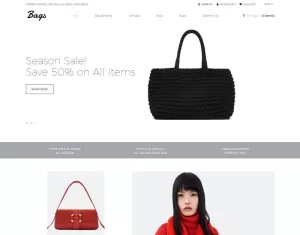 Bags - Fashion Store Clean Shopify Theme - TemplateMonster