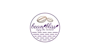 Bean Bliss Line Art Logo Style