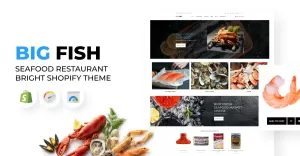 Big Fish - Seafood Restaurant Bright Shopify Theme