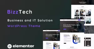 Bizztech - Multipurpose Business and IT Solution One Page WordPress Theme