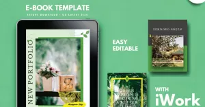 Botanical Photography Portfolio eBook Keynote Template Presentation