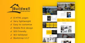 BUILDWALL – A Lightweight & Modern Construction Template