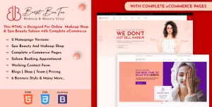Burst Beetee  Cosmetics Shop HTML Template