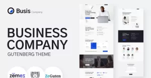Busis Company - Business Gutenberg Theme - TemplateMonster