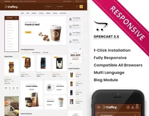 Caffey - The Mega Coffee Shop OpenCart Template