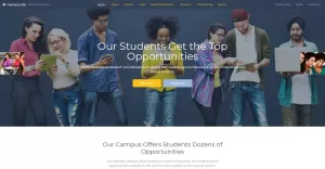 Campus Life - National University Multipage Website Template