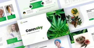 Cannabis Presentation PowerPoint template - TemplateMonster