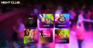 Charge-Free Night Club Website Template - TemplateMonster