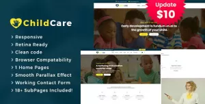 Child Care - Education  HTML5 Template