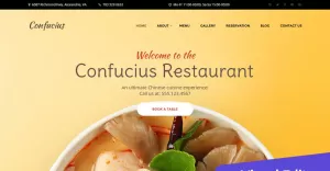 Chinese Restaurant Moto CMS 3 Template - TemplateMonster