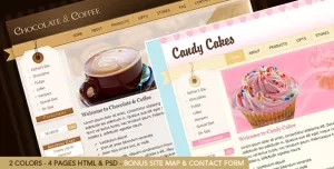 Chocolate Coffee & Cupcakes - HTML