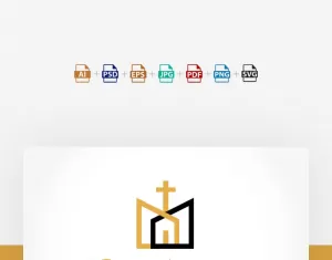 Grace Church - Vector Logo Template