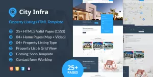 City Infra - Property Listing HTML Template