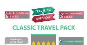 Classic Travel Pack Motion Graphics Template