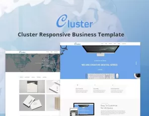 Cluster - Corporate Website Template - TemplateMonster