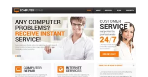 Computer Repair Services Drupal Template - TemplateMonster