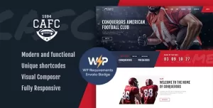 Conquerors  American Football & NFL WordPress Theme