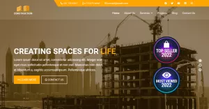 Constructie - Joomla 4-sjabloon met vooraf gebouwde websites