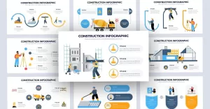 Construction Vector Infographic PowerPoint Template