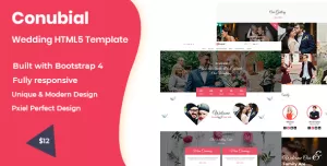 Conubial HTML5 Wedding Template