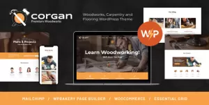 Corgan  Woodworks, Carpentry and Flooring WordPress Theme